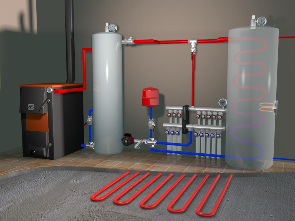 Как увеличить объем воды в системе отопления